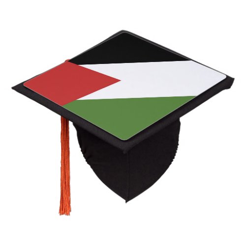 Palestine flag graduation cap topper