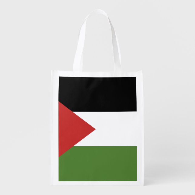 Palestine flag grocery bag (Front)