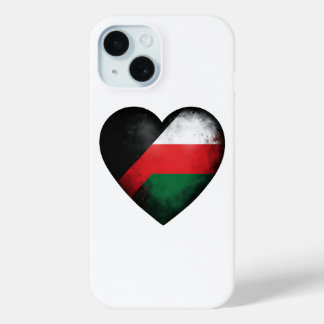 Palestine Flag Heart Pray For Free Palestine iPhone 15 Case