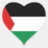 10pcs Country Flag Sticker Easy Application Palestine Flag Sticker
