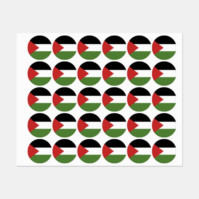 Palestine flag labels (Sheet)