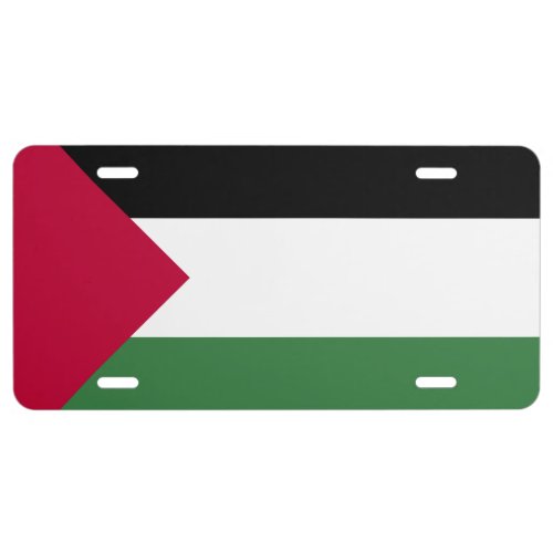 Palestine Flag License Plate