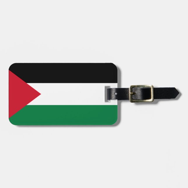 Palestine Flag Luggage Tag (Front Horizontal)