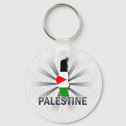 Palestine Flag Map 20 Keychain
