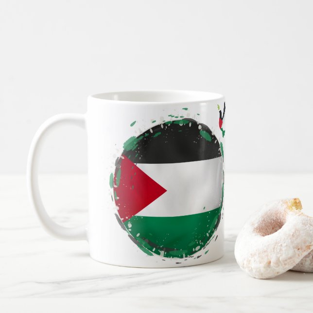 Palestine Flag Mug (With Donut)