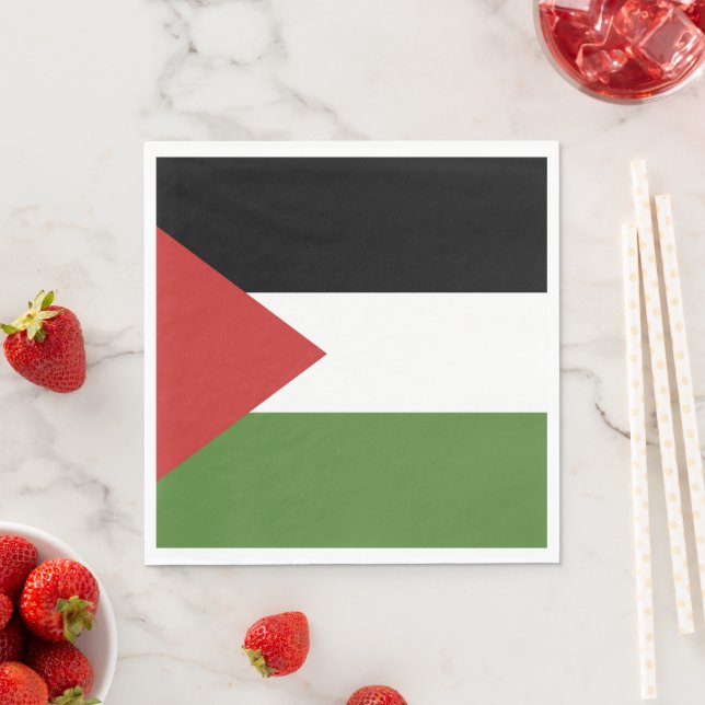 Palestine flag napkins (Insitu)
