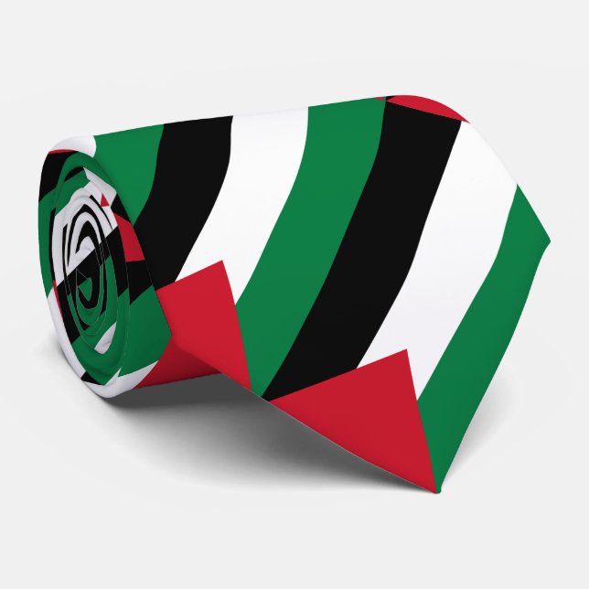 Palestine Flag Neck Tie (Rolled)
