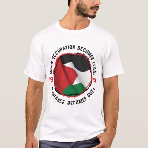Palestine Flag Occupation Resistance Human Rights T-Shirt