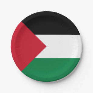 Palestine Flag Paper Plates