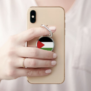 Palestine flag phone ring stand