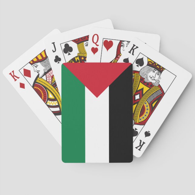 Palestine flag playing cards (Back)