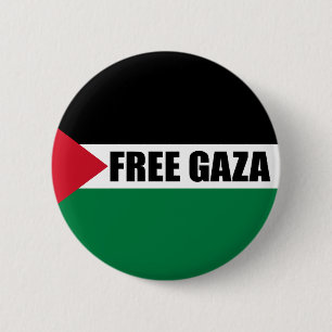 Palestine flag, Save Gaza, free Gaza Button