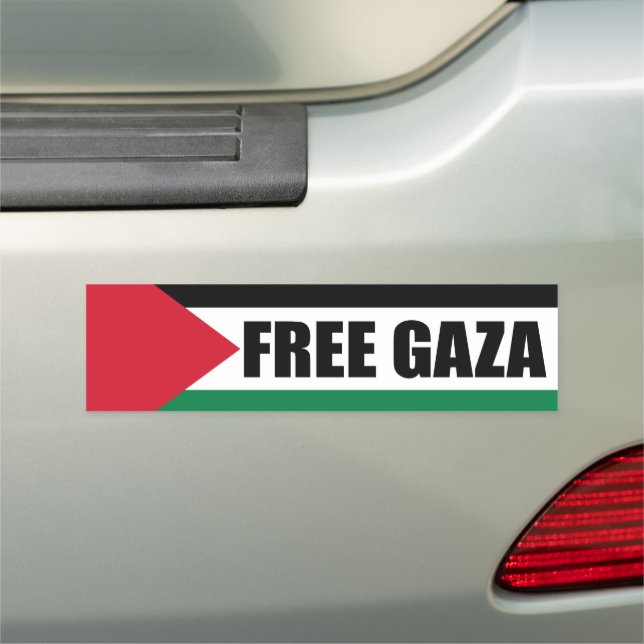Palestine flag, Save Gaza, free Gaza Car Magnet (In Situ)