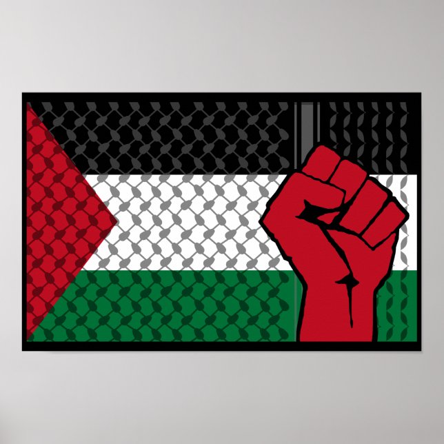 Palestine flag, Save Gaza, free Gaza Poster (Front)