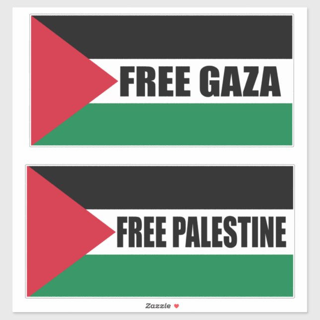Palestine flag, Save Gaza, free Gaza Sticker (Sheet)