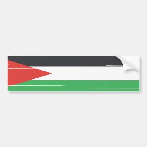 Palestine Flag Solidarity with Palestine Bumper Sticker
