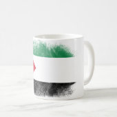 Palestine Flag Souvenir - Distressed Palestinian Coffee Mug (Front Right)