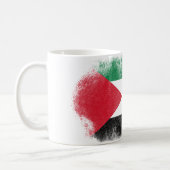 Palestine Flag Souvenir - Distressed Palestinian Coffee Mug (Left)