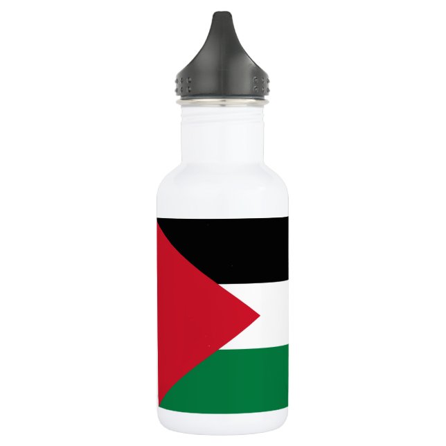 Palestine Flag Stainless Steel Water Bottle (Left)