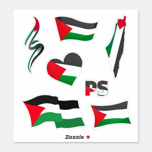 Palestine flag Sticker Pack 