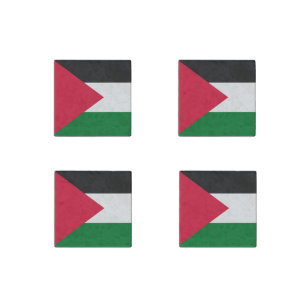 Palestine Flag Stone Magnet