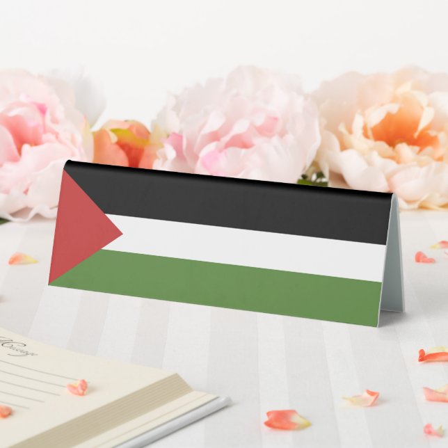 Palestine flag table tent (In SItu (Wedding))