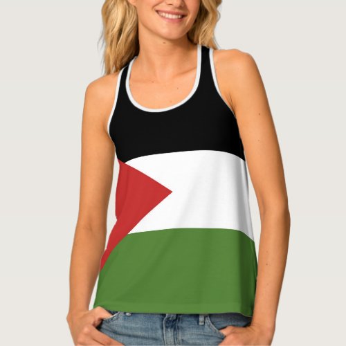 Palestine flag tank top