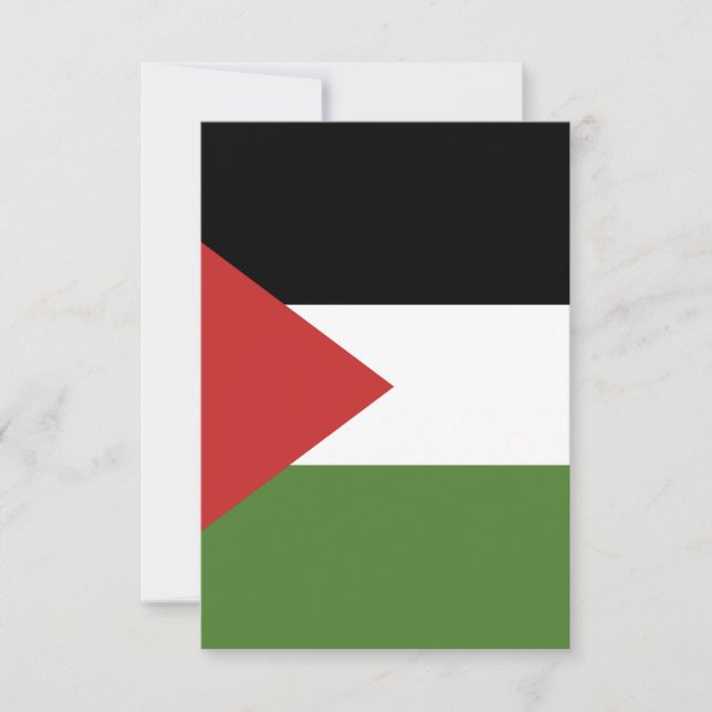 Palestine flag thank you card (Front)