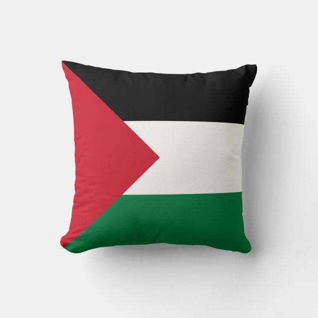 Palestine Flag Throw Pillow (Front)