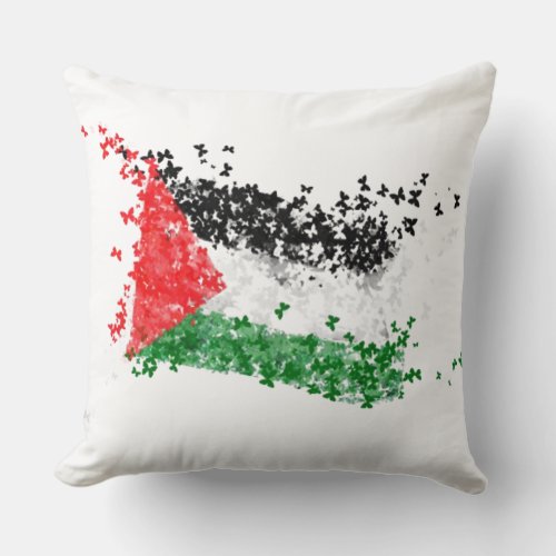 Palestine Flag Throw Pillow