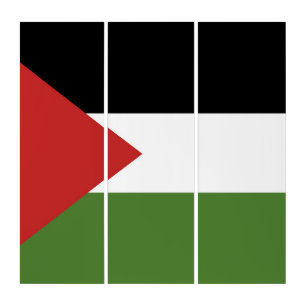 Palestine flag triptych