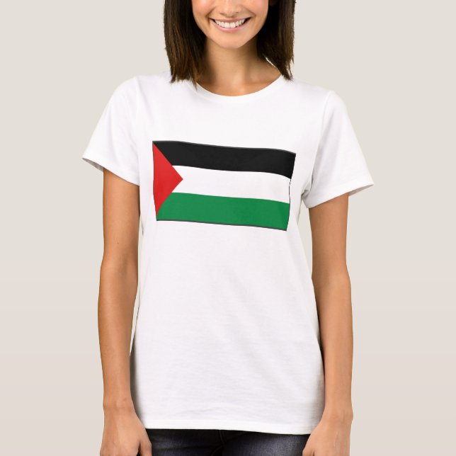 Palestine Flag x Map T-Shirt (Front)