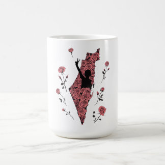 palestine floral mug