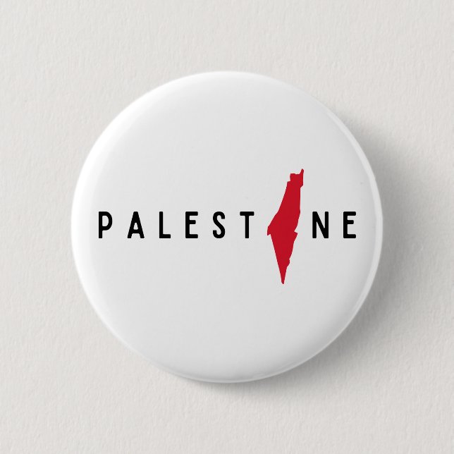 Palestine Free Palestine Free Gaza Button (Front)