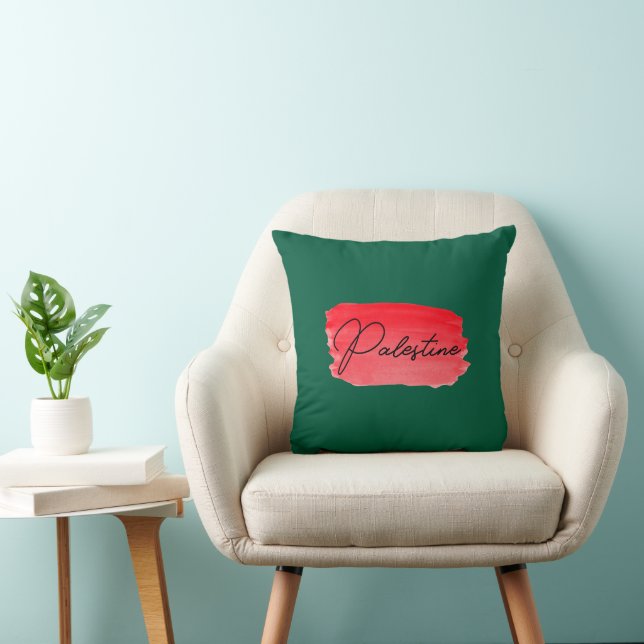 Palestine Gaza Free Throw Pillow (Chair)