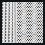 Palestine Hatta Kufiya Custom Designed Canvas<br><div class="desc">Kufiya, kufiyyeh, kaffiyyeh or also called Hatta is an old Palestinian traditional headwear pattern that carries a deep value to every Palestinian and later became a symbol of resistance and freedom worldwide. Each pattern in the Hatta Kufiya represents various Palestinian agricultural traditions, the fishnet pattern represents fishing in the mediterranean...</div>