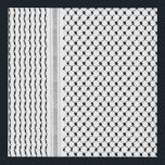 Palestine Hatta Kufiya Custom Designed Canvas<br><div class="desc">Kufiya, kufiyyeh, kaffiyyeh or also called Hatta is an old Palestinian traditional headwear pattern that carries a deep value to every Palestinian and later became a symbol of resistance and freedom worldwide. Each pattern in the Hatta Kufiya represents various Palestinian agricultural traditions, the fishnet pattern represents fishing in the mediterranean...</div>