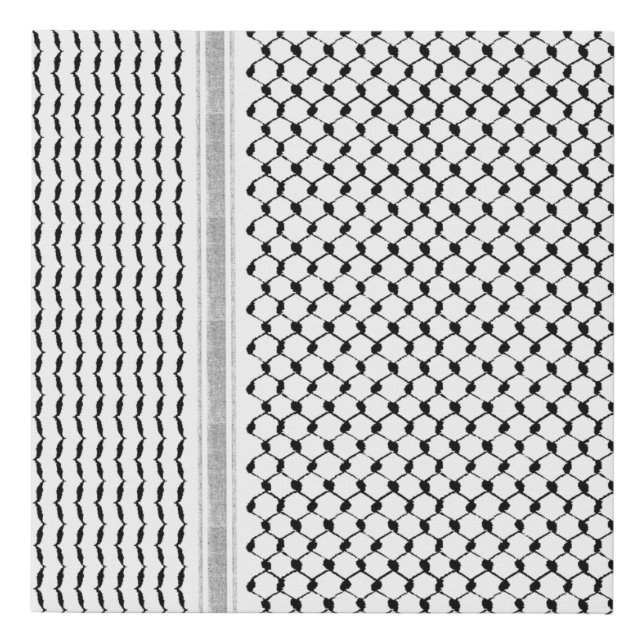 Palestine Hatta Kufiya Custom Designed Canvas (Front)