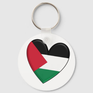 Palestine Heart Flag Keychain