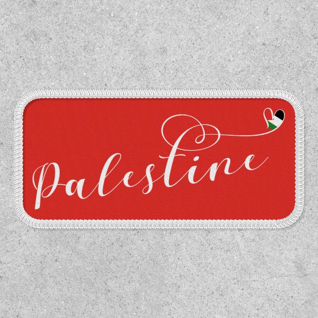 Palestine Heart Flag, Palestinian Patch (Front)