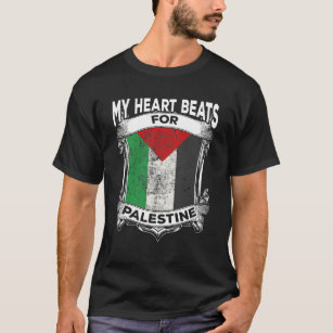 Palestine Heart Gaza Peace Palestinian Roots T-Shirt