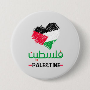 Palestine heart tote bag button