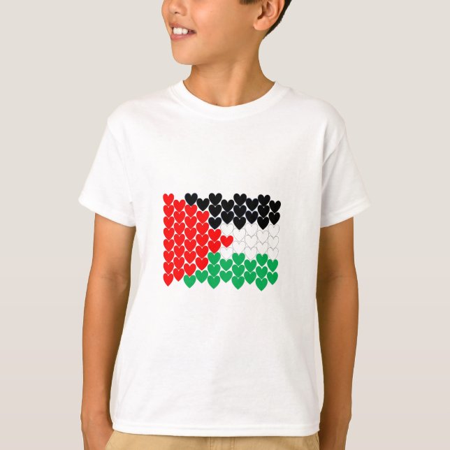 Palestine hearts T-Shirt (Front)