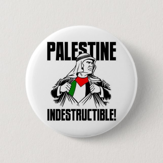 Palestine_Indestructible_by_Latuff2 Pinback Button (Front)