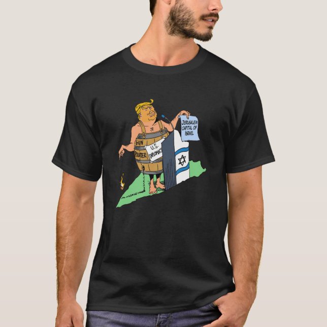 Palestine Israel Gaza Jerusalem Allah Islam Jihad T-Shirt (Front)