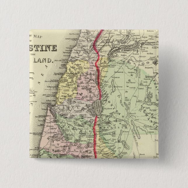 Palestine, Jerusalem 2 Pinback Button (Front)