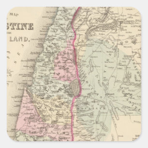 Palestine, Jerusalem Square Sticker