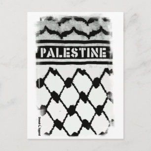 Palestine Keffiyah Postcard