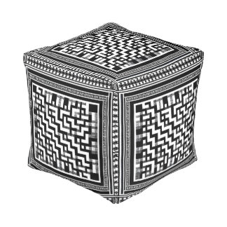PALESTINE KEFFIYEH POUF