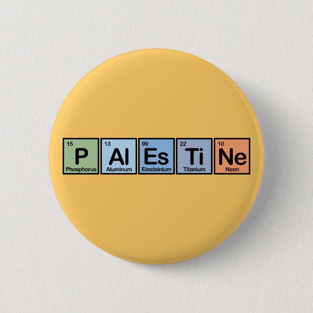 Palestine made of Elements Button (Front)